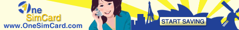 OneSimCard - prepaid international roaming, works in over 180 countries, free calls in over 70 countries