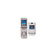 Motorola RAZR V3 Quad-Band GSM Unlocked International Cell Phone Bundle For World Travel