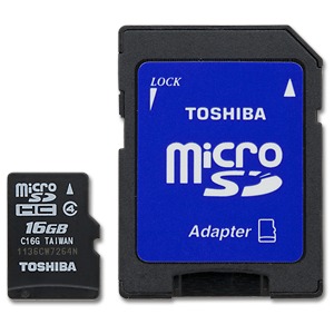 Toshiba 16GB MicroSD Memory Card